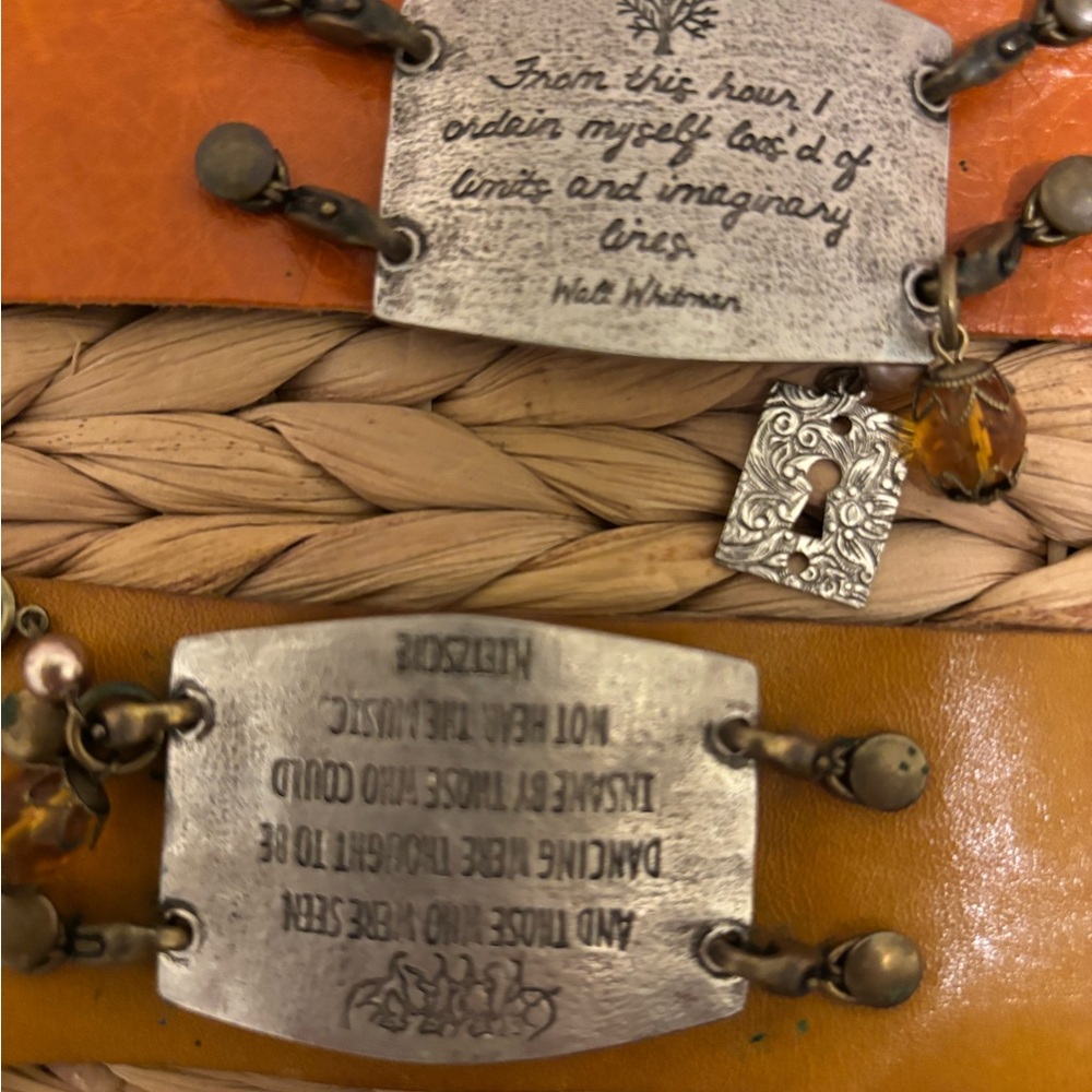 Lenny & Eva Lot Wide Band Cuffs with Adornments - Picture 3 of 6